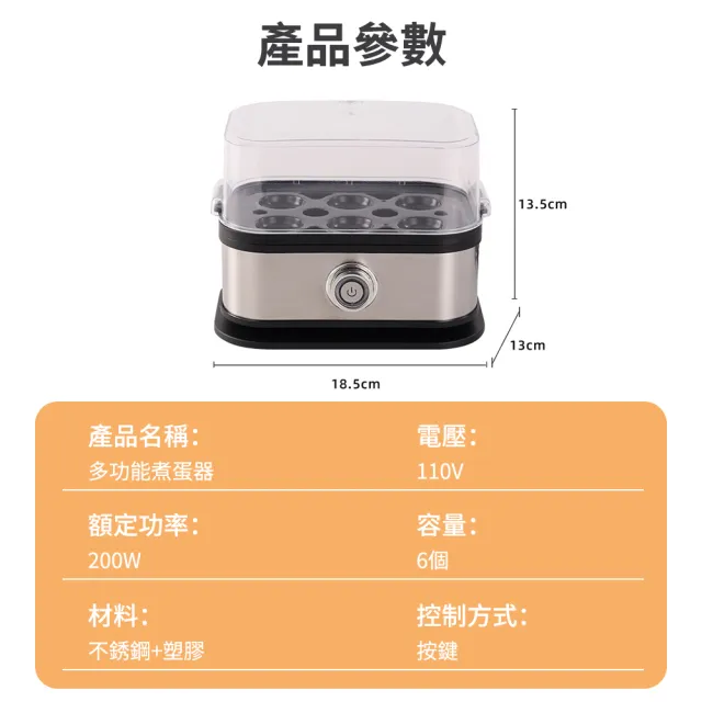 蒸蛋器 多功能煮蛋器 家用早餐機 便攜式電蒸鍋(蒸蛋器/煮蛋器/早餐機/電蒸鍋)