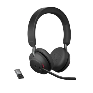 【Jabra】官方直營 Evolve2 65 MS 商務藍芽耳機麥克風(Stereo 頭戴式立體聲耳機麥克風)