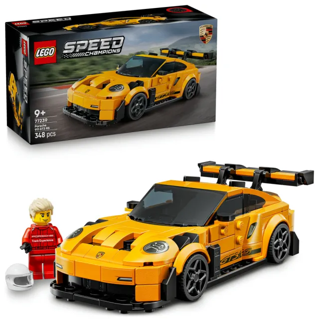 【LEGO 樂高】極速賽車系列 77239 Porsche 911 GT3 RS 超級跑車(保時捷 居家擺設 跑車模型 積木)
