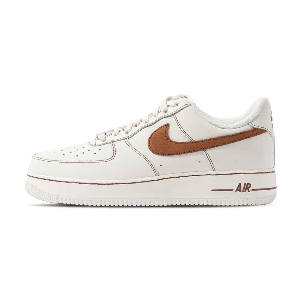 【NIKE 耐吉】Air Force 1”07 LV8 男鞋 米白棕色 皮革 運動 透氣 AF1 休閒鞋 HQ2037-101