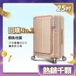 【Deseno 笛森諾】含箱套_尊爵傳奇V-25吋前開可擴充拉鍊行李箱(多色任選)