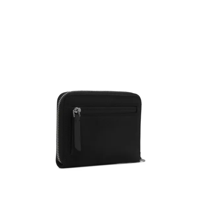 【TUMI】VOYAGEUR SLG 雙摺拉鍊錢包-黑色/青銅色(TUMI 官方旗艦店)