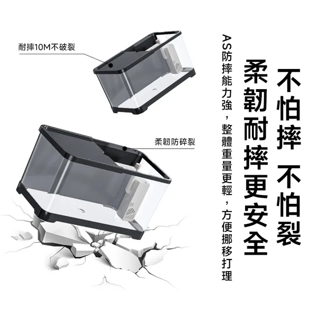 【Secaii設彩品牌店】魚缸 生態魚缸 桌面小型魚缸 懶人魚缸 壓克力魚缸(升級套餐 30.6*19.6*18.4)