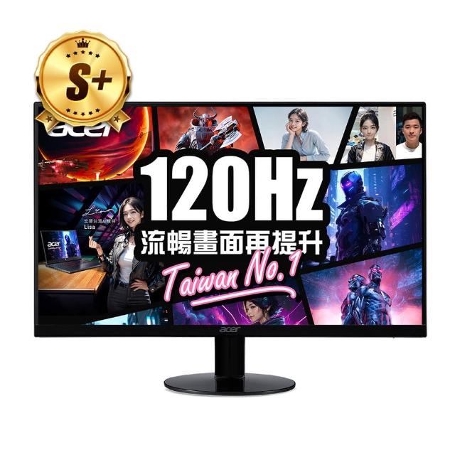 Acer 宏碁 SA270 27吋 IPS FHD 窄邊框護眼顯示器 1ms 追劇看片首選 FreeSync 三年保固