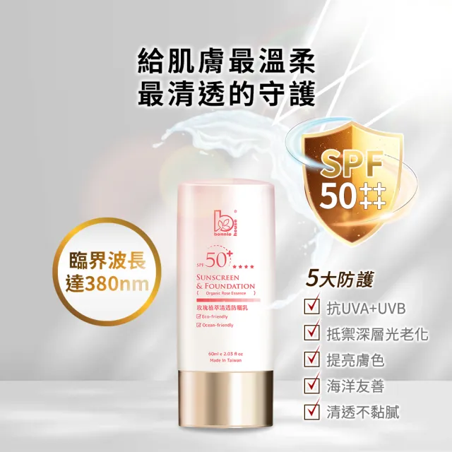 Bonnie House玫瑰抗老潤白防曬日霜