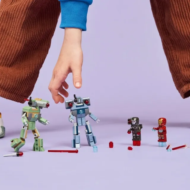 【LEGO 樂高】漫威超級英雄系列 76320 鋼鐵人和戰爭機器大戰漢默鋼鐵士兵(Marvel 鋼鐵人 玩具 積木)