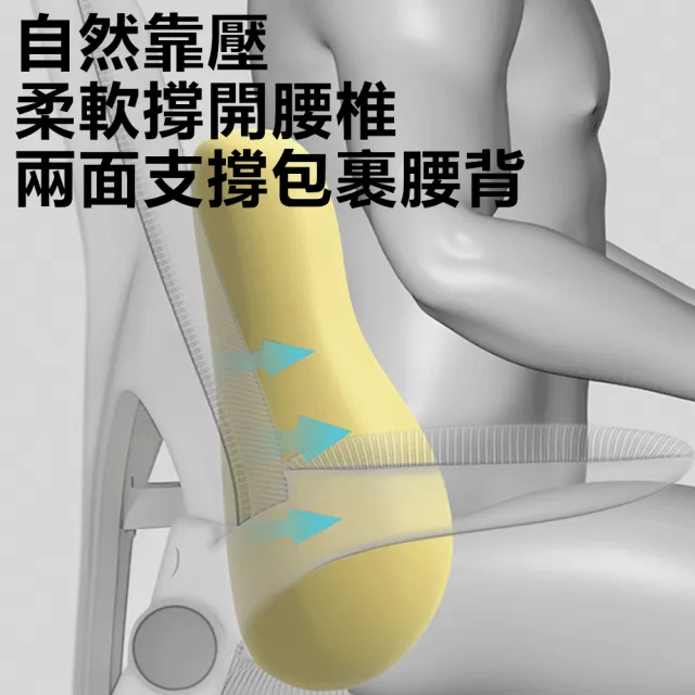 【Nil】腰臀一體靠腰枕坐墊套裝 長期久坐護腰背靠屁股墊 減壓記憶棉中空座墊(椅背墊 痔瘡墊 褥瘡墊 靠墊)