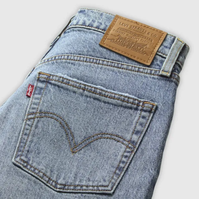 【LEVIS】超高腰直筒牛仔褲 / 及踝款 / 彈性面料 女生牛仔褲 熱賣單品 72693-0261