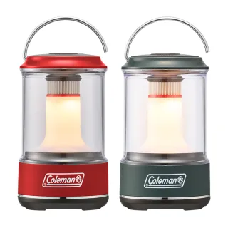 【Coleman】充電式LED營燈300 紅/綠 CM-18784 18363(USB充電燈 復古鐵道燈)