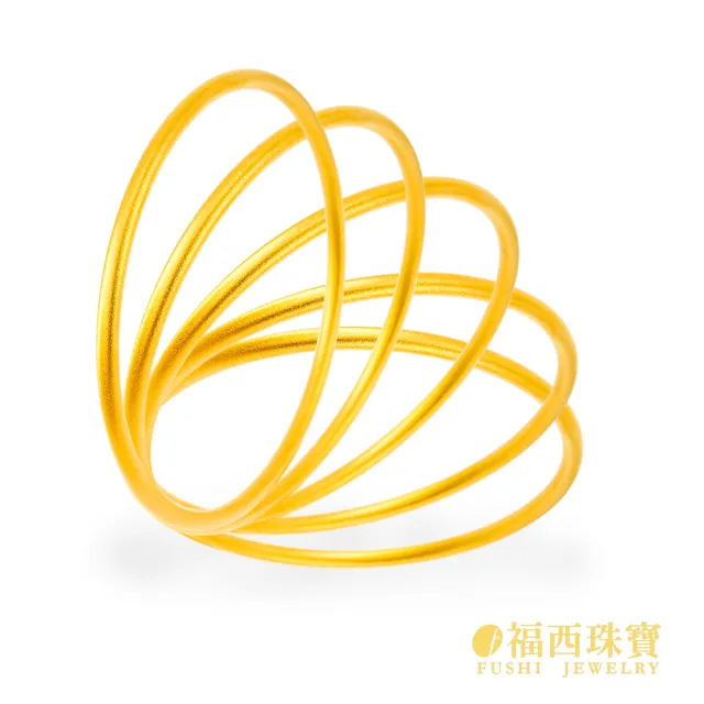 【福西珠寶】黃金手環 1.8寸古法金霧面黃金手鐲(金重2.04錢正負0.03錢)
