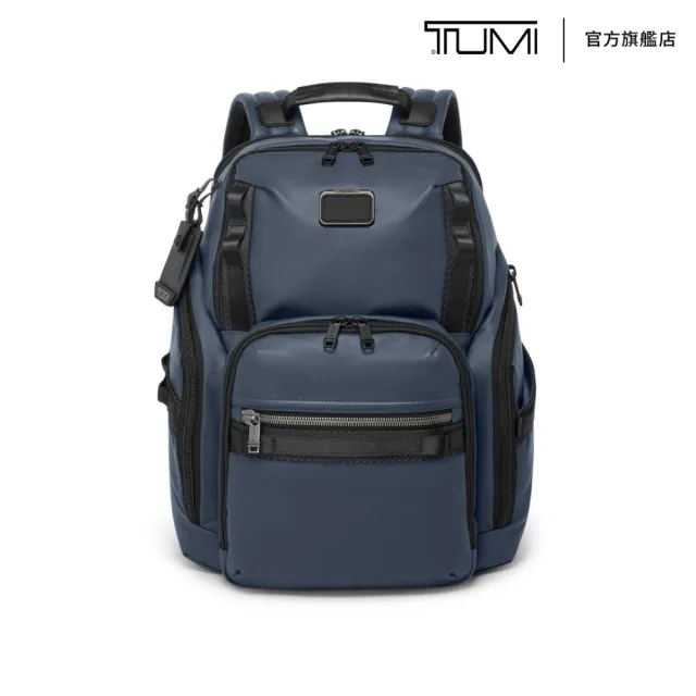 【TUMI】ALPHA BRAVO Search 多功能後帆布背包-海軍藍(TUMI 官方旗艦店)