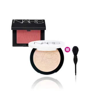 【NARS】氛圍水光頰彩組(裸光幻閃亮采餅/炫色腮紅)