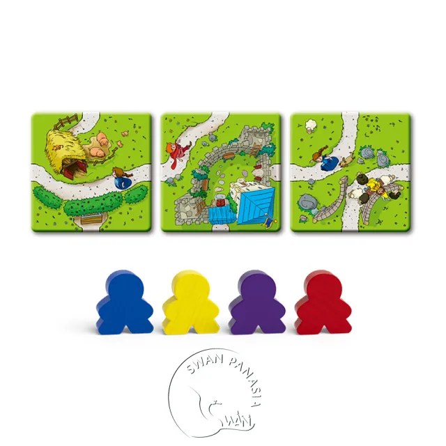 【新天鵝堡桌遊】卡卡頌兒童版  Carcassonne Kids(學齡前必選)