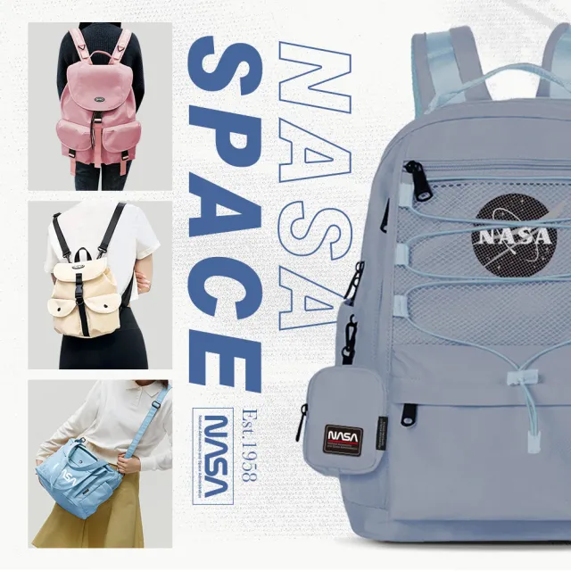 【NASA SPACE授權】買一送一。買後背包送品牌手機包│美國太空旅人大容量旅行後背包(多款任選)