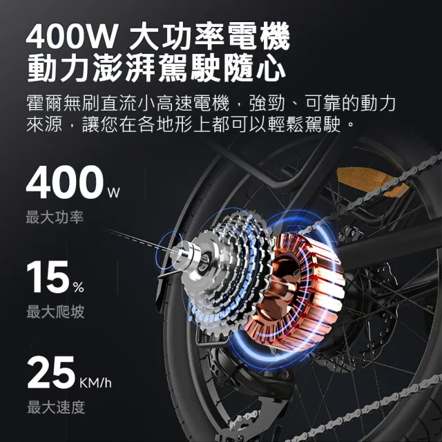 【Baicycle】U8 PRO電動腳踏車(折疊車 腳踏車 小白電動助力自行車 小米有品)