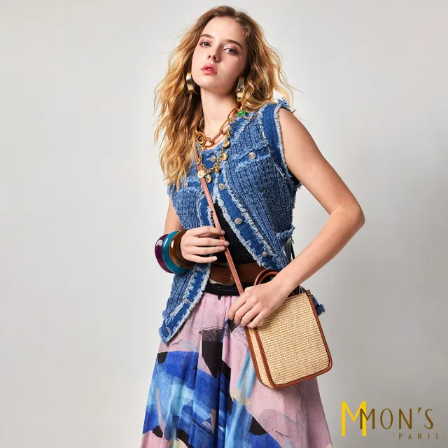 MONS 歐風輕軟丹寧造型背心