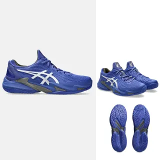 【asics 亞瑟士】COURT FF 3 男款 網球鞋 一般楦(1041A370-403 深鈷藍 白 美網配色 頂級款 全能型)