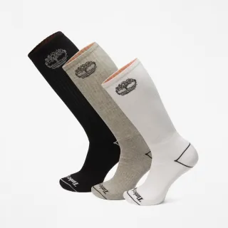 【Timberland 官方旗艦】中性多配色中筒襪三入組(A6BBYM05)