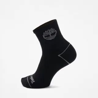 【Timberland 官方旗艦】中性黑色短筒襪(A6BCK001)
