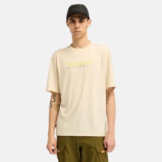 【Timberland 官方旗艦】男款象牙色休閒短袖T恤(A41Z5EFL)