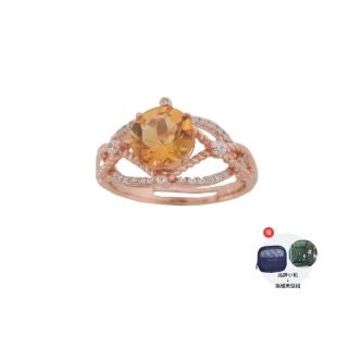 【幸福珠寶】黃水晶Ｋ金 戒指(財富之石 富貴 智慧)