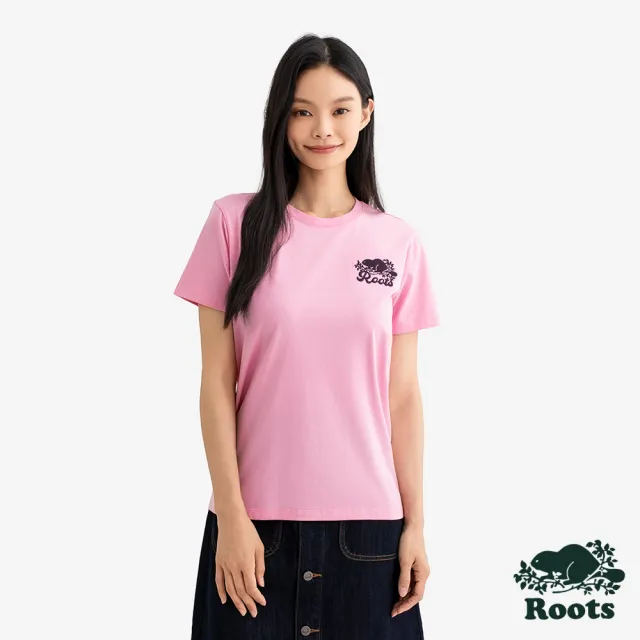 【Roots】Roots女裝- CARNIVAL BUDDY 短袖上衣(粉色)