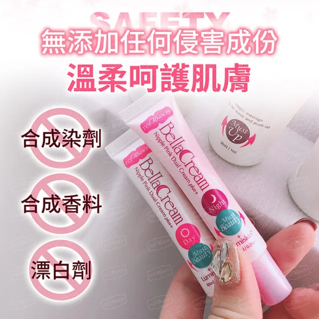 【IVY MAISON】新客必搶！粉嫩乳暈霜日夜雙效體驗組(日夜粉嫩乳暈霜4MLx2/15mlx2入)