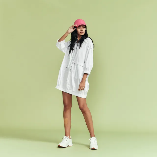 【ICHE 衣哲】Cop.Copine 法國原裝進口兩穿輕量白色立領上衣外套