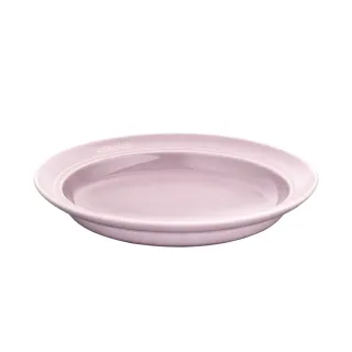【法國Staub】圓形陶瓷盤餐盤湯盤24cm-日暮粉(德國雙人牌集團官方直營)