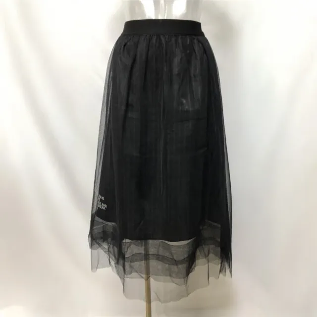 【ICHE 衣哲】Cop.Copine 法國原裝進口蕾絲多層黑紗透感半長裙