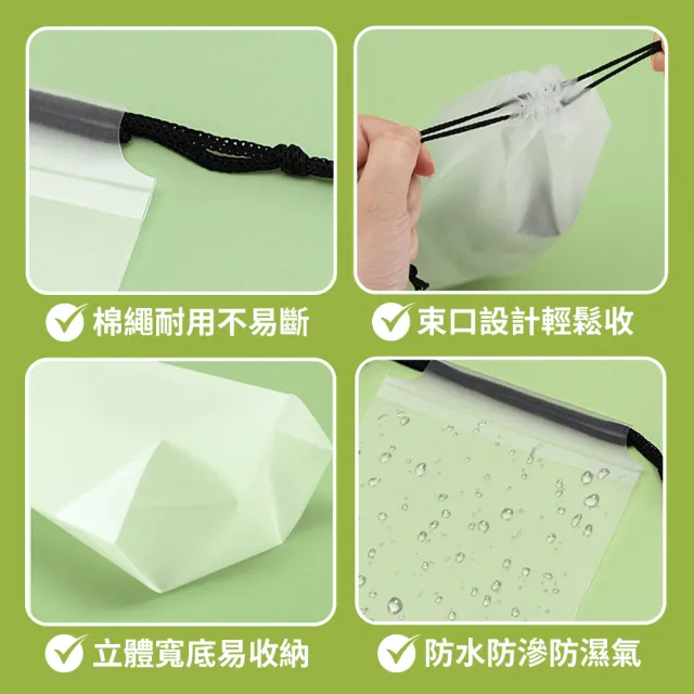 【SYU】防水防塵 PVC雨傘收納袋 5入組(可掛式透明傘套 折疊傘套 便攜傘套 多用途收納袋)