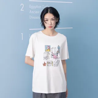 【gozo】展品休息中印花T恤(兩色)
