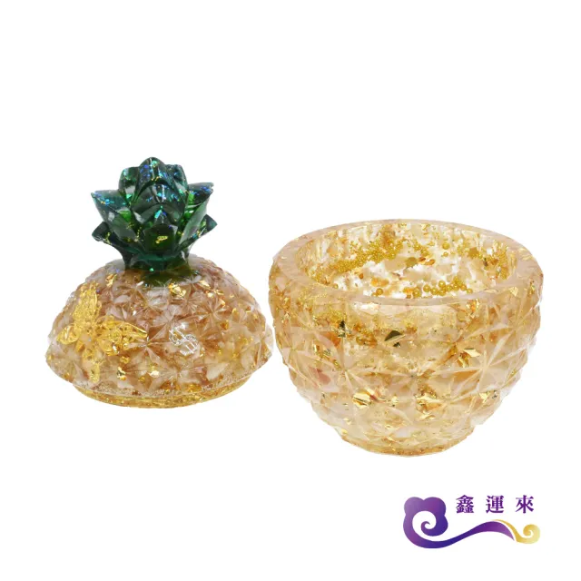 【鑫運來】◎奧剛能量鳳梨聚寶盆