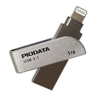 【PIODATA】iXflash Apple MFi認證USB3.2 Gen 1 Type A/Lightning 雙向接頭 1TB 備份隨身碟