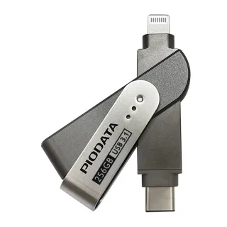 【PIODATA】iXflash Lightning / USB Type C 雙向接頭 256GB 多媒體隨身碟