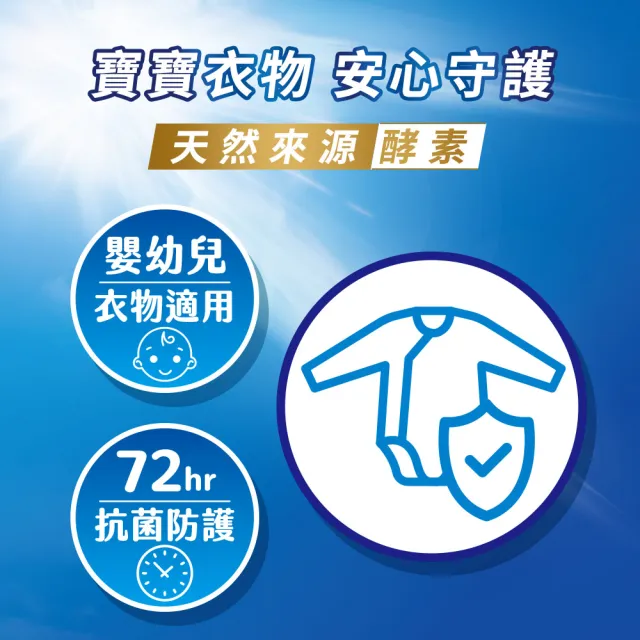 【白蘭】4X極淨酵素抗病毒洗衣精瓶裝 1.85kg(抗臭護纖/抗菌防蟎/室內晾曬 嬰幼兒適用)