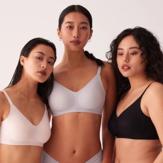 【24HRS】3件組 - 鎮店款 無感支撐內衣 3色任選(舒適到忘記有穿 無鋼圈內衣 女內衣 女內著 背扣式 1111)