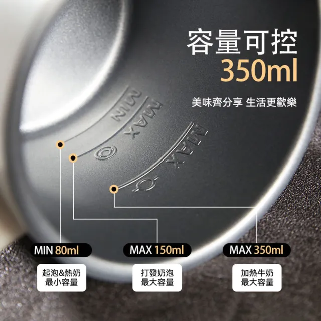 【Quality 聚家】奶泡機 全自動咖啡冷熱奶泡機 按鍵款-四種模式(熱牛奶/綿密 稀薄口感/常溫 冷熱模式)
