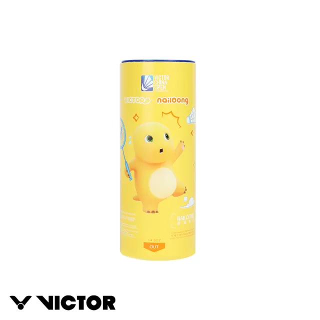 【VICTOR 勝利體育】2025 VICTOR 中國羽毛球公開賽 X 奶龍聯名人造羽毛球(NCS_NLCO25 3只裝)