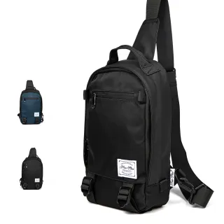 【NEW STAR】肩背包 簡約防水包 拼接撞色胸包包 斜背包 男 女 男包 現貨 BK282(單肩背包)