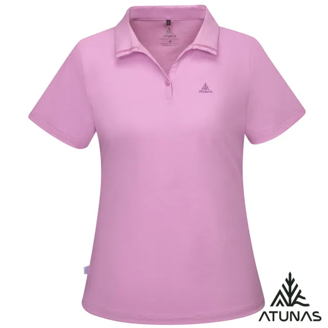 【ATUNAS 歐都納】女男款排汗透氣短袖POLO衫(A8款/防曬抗UV/戶外休閒/旅遊/日常穿搭)