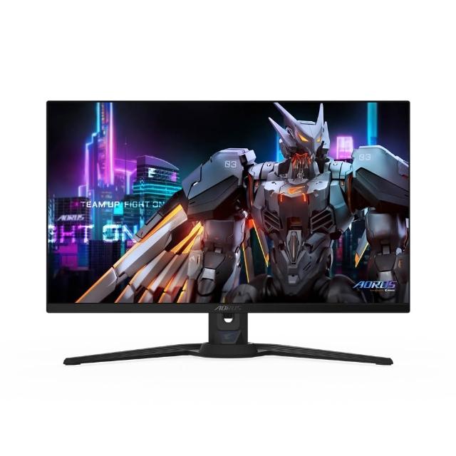 GIGABYTE技嘉 AORUS FO27Q5P 是一款27吋OLED電競螢幕，提供2560 x 1440(QHD)解析度與500Hz高更新頻率，確保流暢遊戲體驗。支援G-Sync技術，減少畫面撕裂與卡頓。螢幕亮度達300 cd/m2，對比度6000:1，並具備178°水平與垂直可視角度，呈現廣角視野。內建喇叭，支援多種訊號輸入介面，包括HDMI、DisplayPort、USB、Mini-DisplayPort與Type-C。重量輕巧僅7.2kg，外觀尺寸為610.3 x 532.5 x 158.6 mm，並具備VESA壁掛功能。適合電競玩家與追求高畫質顯示的使用者。