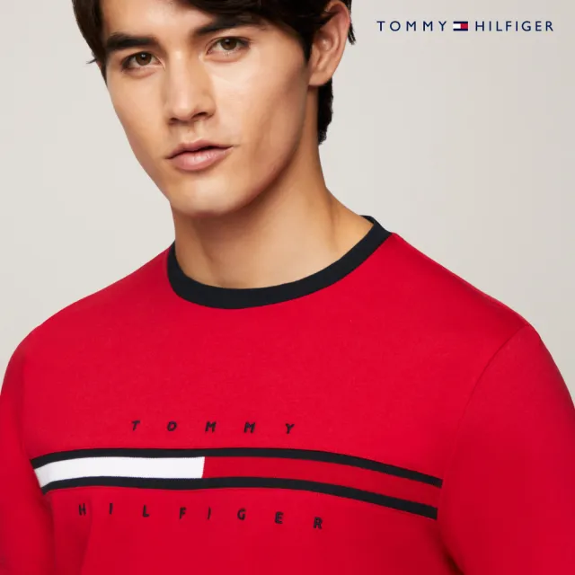 【TOMMY HILFIGER】官方旗艦館 Tino 圓領 T 恤_紅色