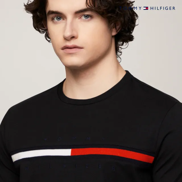 【TOMMY HILFIGER】官方旗艦館 Tino 圓領 T 恤_黑色