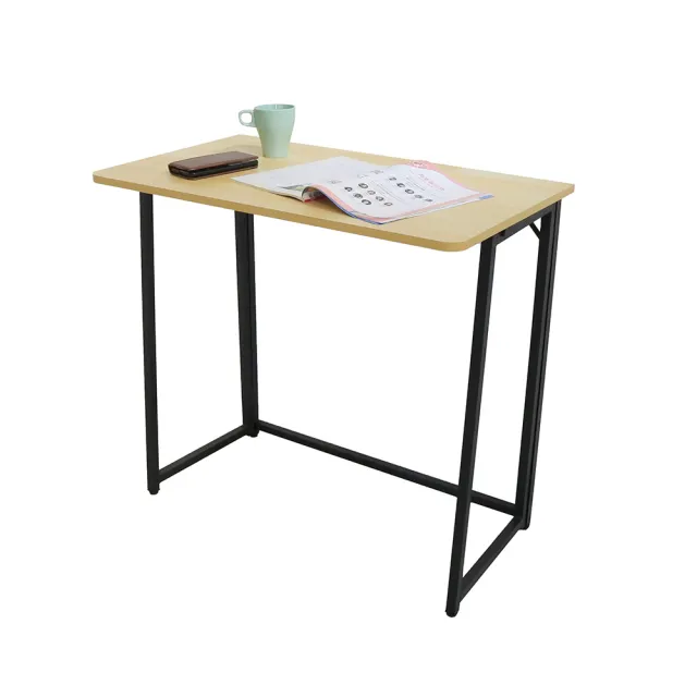 【居家cheaper】免組裝秒收摺疊桌80x46x75cm(露營桌/餐桌/書桌/電腦桌/拜拜桌/機能桌/摺疊邊桌/工作桌)