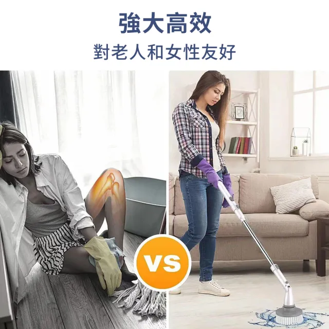 【小不記】多功能電動清潔刷 無線可充電式 旋轉把頭(洗車 廚房 浴室 門窗 磁磚 玻璃 清潔刷)