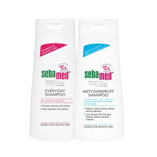 【SEBAMED 施巴】溫和洗髮乳400ml+油性抗屑洗髮乳400ml(總代理)