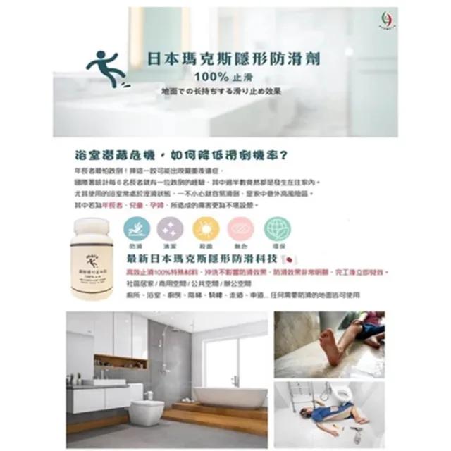 【台灣雞絲頭】日本瑪克斯隱形防滑劑 250ml 1瓶$499、3瓶$999(磁磚地板防滑｜滑倒｜廚房｜浴室)