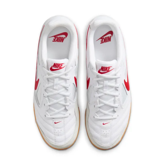 【NIKE 耐吉】GATO 白紅色 室內足球鞋 休閒穿搭 男女款(HQ6019-102)