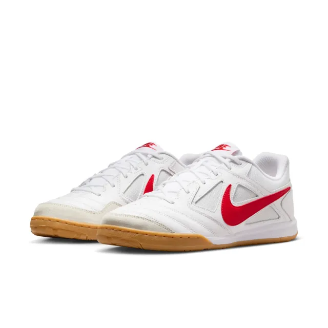 【NIKE 耐吉】GATO 白紅色 室內足球鞋 休閒穿搭 男女款(HQ6019-102)
